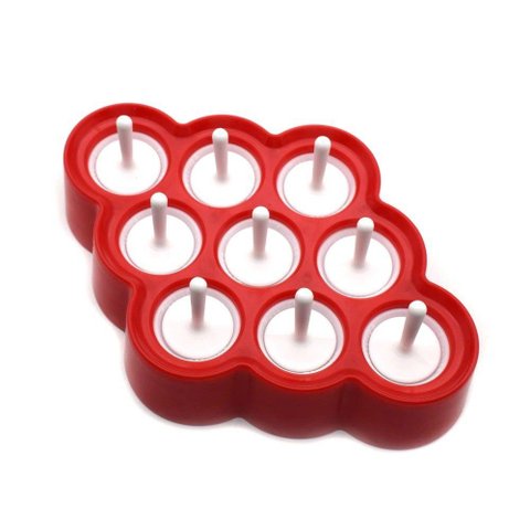 Mini Molde de Silicone para Sorvete Sweet Treats, 9 Adesivos para Fazer Picolés