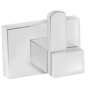 Cabideiro De Parede Gancho Cabide Bolsa Roupa Quadrado Cromado Eco Metais