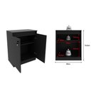 Ver imagem 3 de Armário Balcão Multiuso 60cm 2 Portas com Chave Compacto Tecnomobili - Preto