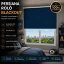 Ver imagem 2 de Cortina Persiana Rolo Blackout Quarto Infantil AZUL170CM