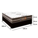 Ver imagem 4 de Cama Box Casal Sintético Colchão Molas Ensacadas Colchões 138cm Suporta até 120 Kg por Pessoa