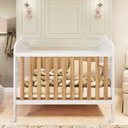 Ver imagem 6 de Berço Peroba Elô Americano Branco c/ Amêndoa 2 em 1 Infantil