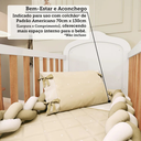 Ver mais imagens de Berço Peroba Elô Americano Branco c/ Amêndoa 2 em 1 Infantil