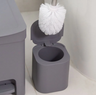 Escova Sanitária Com Suporte E Com Tampa Para Limpar Vaso Dual Ou Cinza - 2