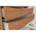 Ver imagem 4 de Guarda Roupa Casal 6 Portas (2 C- Espelho) e 6 Gavetas C- Pés Leblon Nature