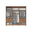 Ver imagem 3 de Guarda Roupa Casal 6 Portas (2 C- Espelho) e 6 Gavetas C- Pés Leblon Nature