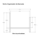 Ver imagem 4 de Suporte Organizador de Bancada para Cozinha Freijó