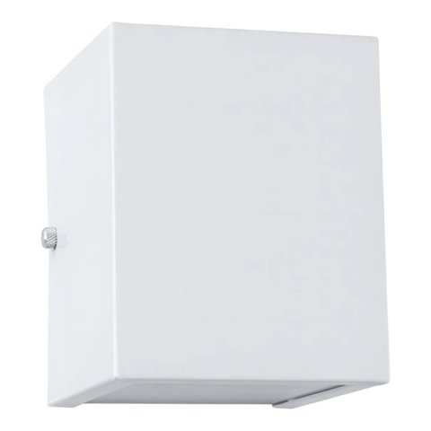 Arandela Branca 2 Fachos Efeito Parede Muro Externa + Led 5w Luz Branco-frio