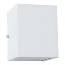 Ver imagem 1 de Arandela Branca 2 Fachos Efeito Parede Muro Externa + Led 5w Luz Branco-frio