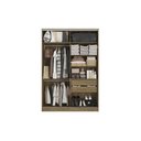 Ver imagem 3 de Guarda Roupa 2 Portas de Correr 158cm N537 Kappesberg - Nogueira/macadâmia