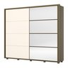 Guarda Roupas Casal 02 Portas Deslizantes 06 Gavetas com Espelho 100% MDF Cavic - 2