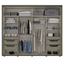 Ver imagem 2 de Guarda-Roupa Casal 4 Espelhos 2 Portas Cavic Henn