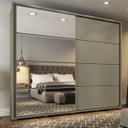 Ver imagem 1 de Guarda-Roupa Casal 4 Espelhos 2 Portas Cavic Henn