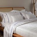 Ver imagem 4 de Jogo de Cama Queen 500 Fios Tressê - Marken Fassi Branco/azul