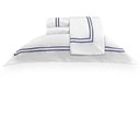 Ver imagem 2 de Jogo de Cama Queen 500 Fios Tressê - Marken Fassi Branco/azul