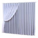 Ver imagem 1 de cortina voal liso forro tecido blackout branco 5,00x2,50