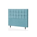 Ver imagem 1 de Cabeceira King Livia 195 CM Suede Azul Turquesa- D A Decor