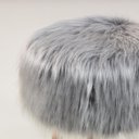 Ver imagem 2 de Puff Banqueta Decorativo Pés Madeira Cor:cinza