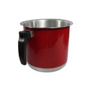 Ver imagem 2 de Kit Canecão Fervedor Leiteira Vermelho de Alumínio 14 a 18cm