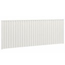 Ver imagem 2 de Painel Cabeceira Casal Milano Ripado Branco - Leifer