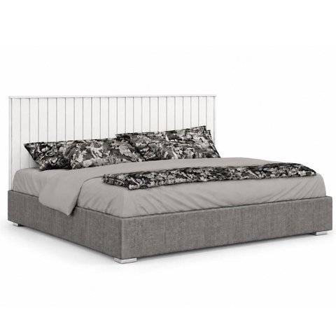 Painel Cabeceira Casal Milano Ripado Branco - Leifer