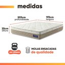 Ver imagem 6 de Cama Box Baú Colchão King Euro In Natural Confort 193x203x66cm Apolo Bege