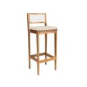 Ver imagem 3 de Kit 6 Banquetas Madeira Mel Cozinha Encosto Palha Indiana:Mel com Palha