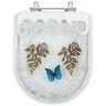 Assento Sanitario Poliester Decorado Borboleta Sabatini para vaso Icasa - 1