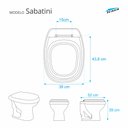 Ver imagem 2 de Assento Sanitario Poliester Decorado Borboleta Sabatini para vaso Icasa