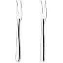 Ver imagem 1 de Kit 2 Garfos Trinchante para Churrasco 24cm Grande de Cortar Carne Cozinha Inox Taumer