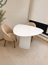 Ver imagem 3 de Mesa Jantar Orgânica Cone Canya 120x125cm - Laca Branca