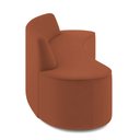 Ver imagem 3 de Sofá 3 Lugares Sala de Estar Cancún D02 Veludo Telha 180 cm C-262 - Lyam Decor