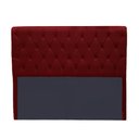 Ver imagem 1 de Cabeceira Lady 1,40 Suede Bordo - Bandiera Decor