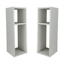 Ver imagem 3 de Kit 2 Mesa de Cabeceira Pequena Cama Solteiro Quarto Sala 20cm - Branco