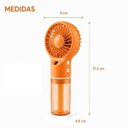 Ver imagem 1 de Ventilador Umidificador Portátil de Mesa 0,3W a 1W 3 Pás 4 Velocidades Transparente Bivolt