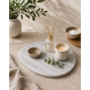 Ver imagem 2 de Bandeja Decorativa Pedra Natural Branco Extra para Servir 38x28cm