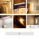 Ver imagem 1 de Luminária Barra Led Sobrepor Branco de 30CM Com Sensor de Movimento USB Para Armários Closets Nichos