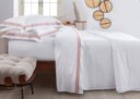 Ver imagem 1 de Jogo de Cama 4 PC King Bellagio 300 Fios Branco Inrose Kacyumara