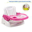 Ver imagem 2 de Cadeira Cadeirinha Alimentação Minnie Bebê Mesa Portátil Papinha Refeição Disney Styll Baby