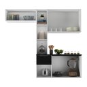 Ver imagem 5 de Cozinha Compacta com Armário e Balcão Mp2002 Sofia Multimóveis Branca/preta