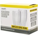 Ver imagem 6 de Jogo 2 Copos Parede Dupla 450ml - Mimo (cód. 1084)