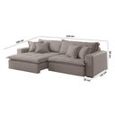 Ver imagem 2 de Sofá Zen Linho 02 Módulos 80 Cm B25 Meu Sofá Online A230 Linho Cinza