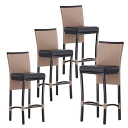 4 Banqueta Cannes em Alumínio Corda Náutica Para Edícula, Balcão, Mesa de Jantar Trama Original - 1