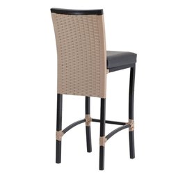 4 Banqueta Cannes em Alumínio Corda Náutica Para Edícula, Balcão, Mesa de Jantar Trama Original - 2