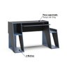 Mesa Escrivaninha Gamer Kyoto - Preto/azul - 3
