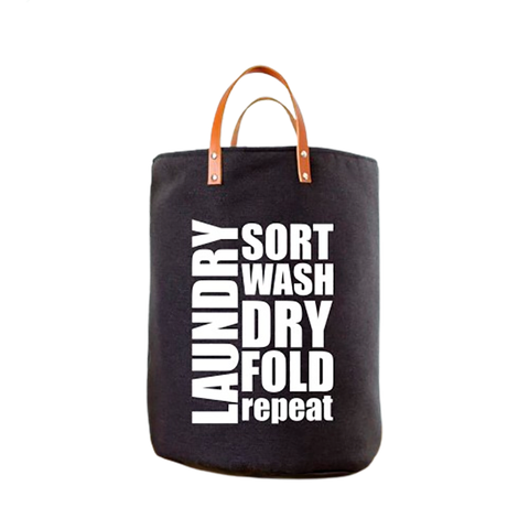 Cesto Laundry em Lona Black Dublada