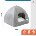 Ver imagem 2 de Casinha Cama Toca Tecido para Pet Cachorro Lavavel 47x45cm