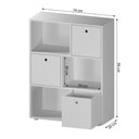 Ver mais imagens de Nicho Organizador Estante Infantil com 3 Caixas 96cm Multimóveis Crrui-NIO001 Branco