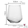 Jogo 6 Copos Cristal Titânio Conhaque Bohemia Sandra 400ml - 3