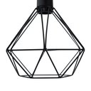 Ver imagem 3 de Kit 4 Arandela Diamante Poptem 1 Lampada Preto 29cm